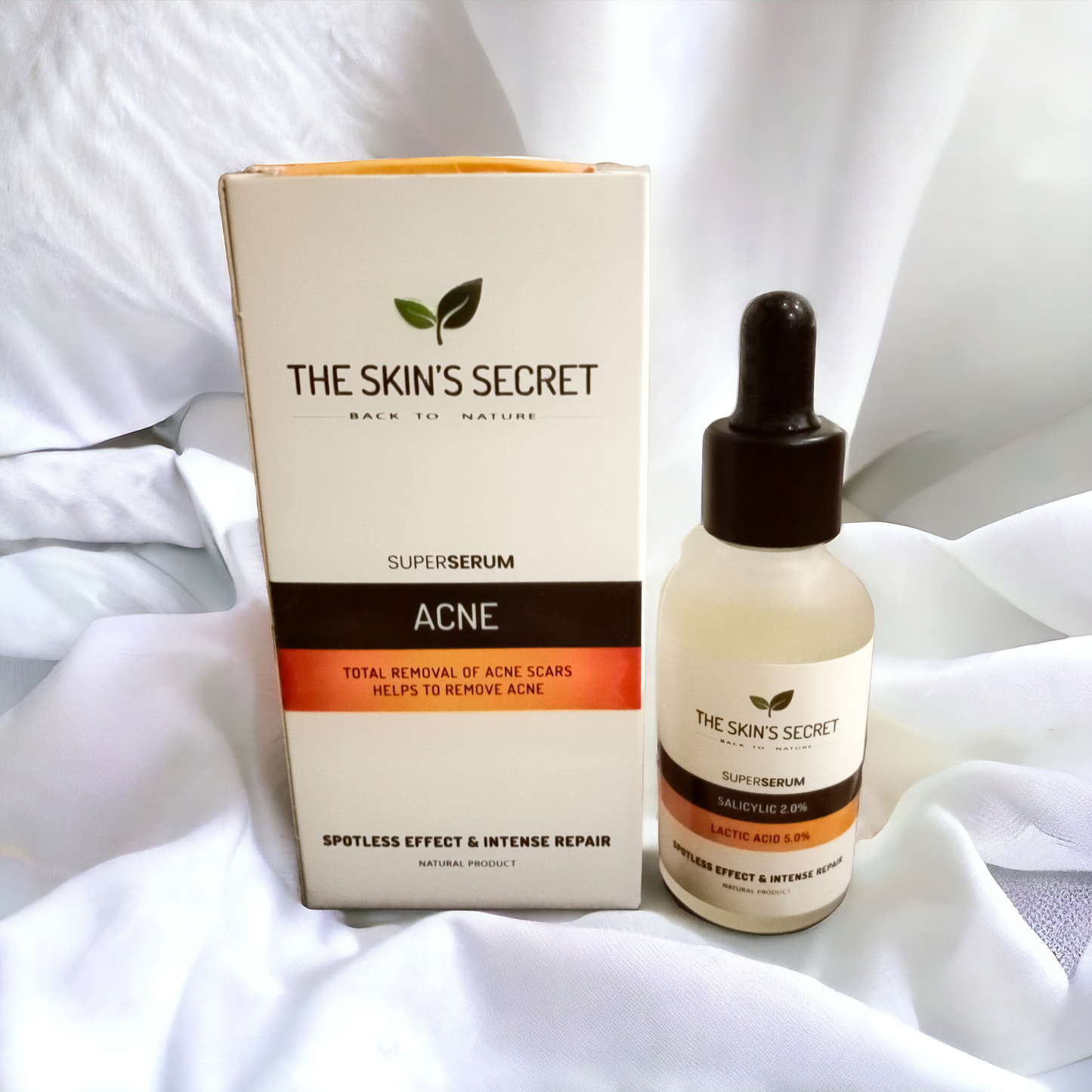 The Skin's Secret Anti-Acne Serum - 30ml - Spotless Effect & Intense Repair + FREE BIOSUN SUNSCREEN