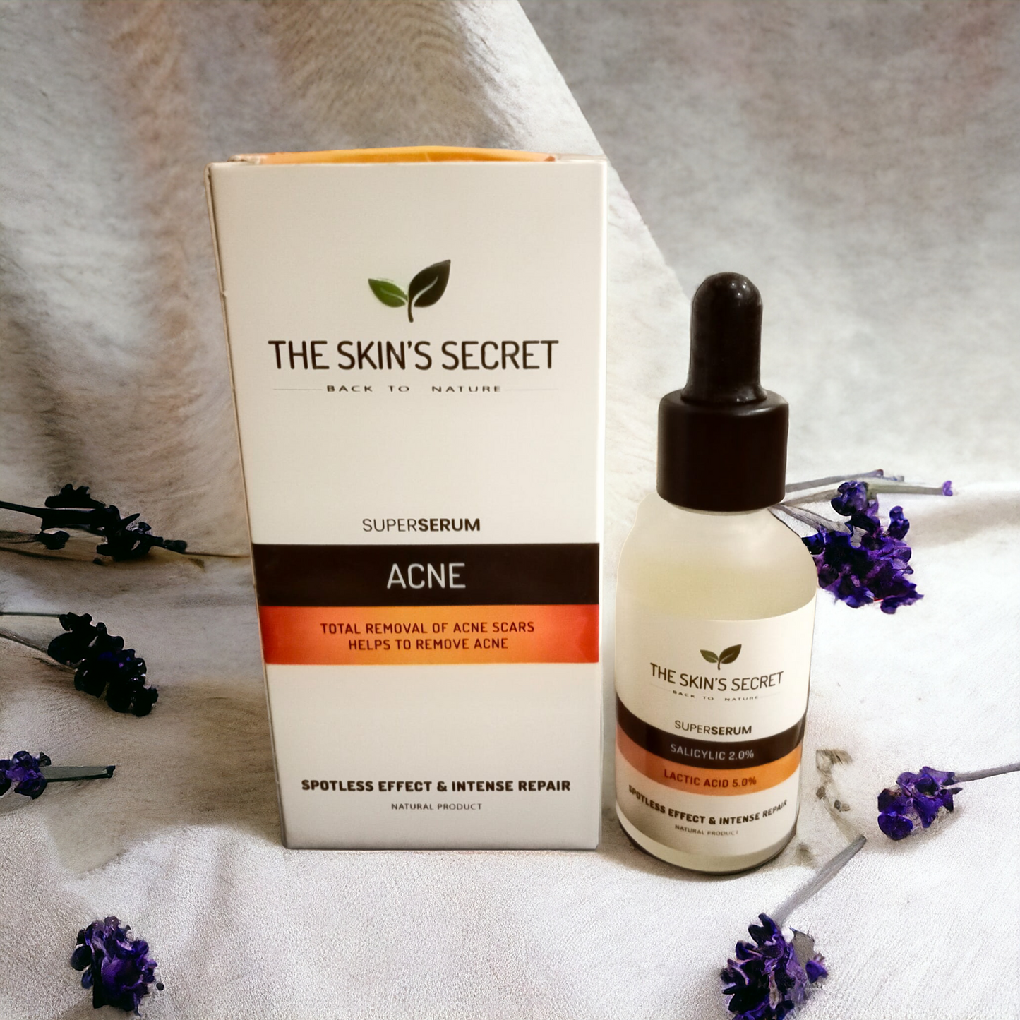 The Skin's Secret Anti-Acne Serum - 30ml - Spotless Effect & Intense Repair + FREE BIOSUN SUNSCREEN