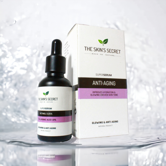 The Skin's Secret Anti-Aging Serum - 30ml - Improves Hydration, Glowing & even Skin Tone + FREE OKSI ANTI-FUNGAL SHAMPOO